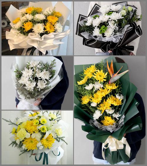河南焦作孟州市西虢镇赵坡村白事花束代送